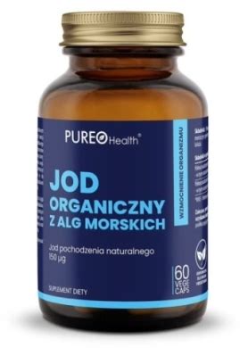 PUREO Health Jod organiczny z alg morskich na tarczycę 60 kaps