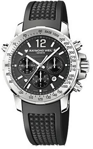 Sr Raymond Weil Nabucco Black Chronograph Watch