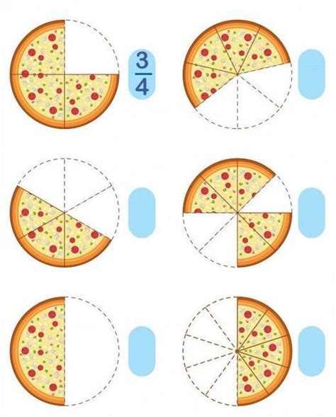 The Four Pizzas Are Divided Into Three Equal Parts And Have Different