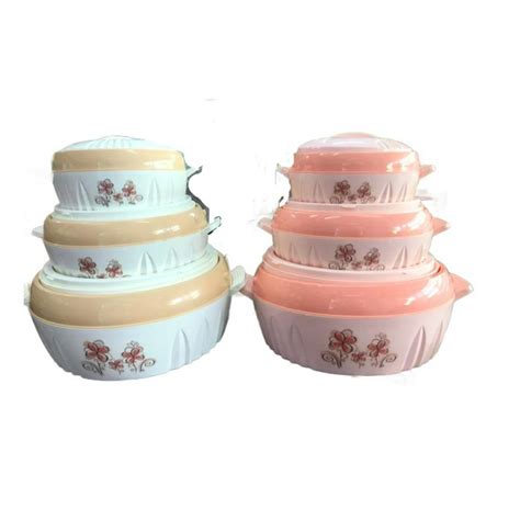 Peacock Hot Range Hot Pot Pieces Set Insulated Food Warmer Or Cooler Multicolor Hot Pot Set