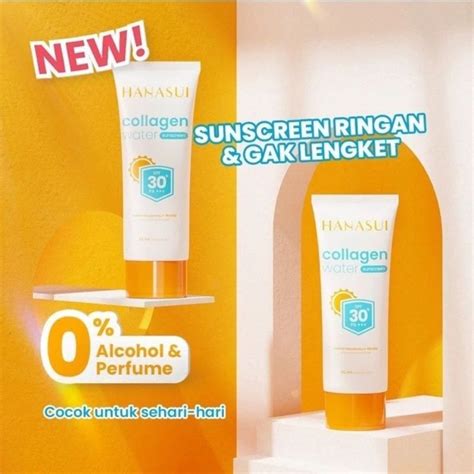 Jual Hanasui Collagen Water Sunscreen Spf Pa Shopee Indonesia