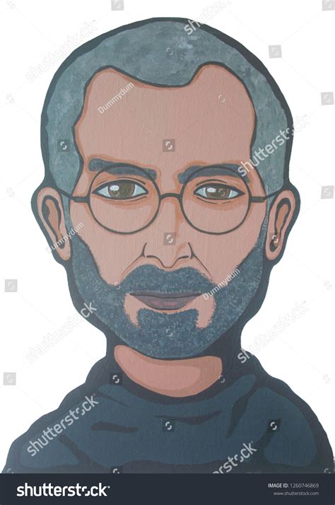 Steve Jobs Portrait Illustration Acrylic Painting Stock Illustration ...