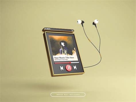 Premium Psd D Media Player Mockup