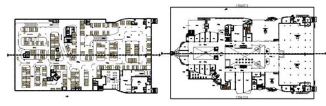 shopping mall basement parking floor detail cad file - Cadbull