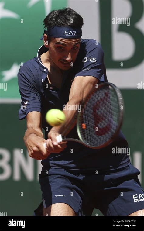 Lorenzo Sonego D Italie Au Cours Du 8 Jour De L Open De France 2023