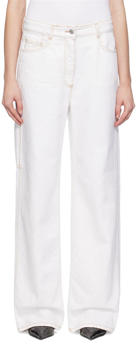 White Salma Jeans By Saks Potts On Sale