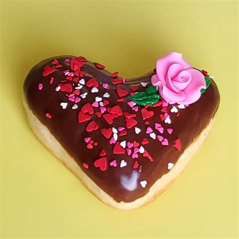 Valentine’s day Donut Chocolate Icing – Jarams Donuts online store