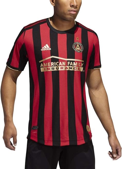 Adidas 2021 22 Atlanta United FC Home Jersey Negro Rojo Deportes Y