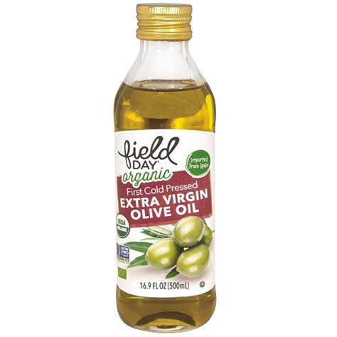 Field Day Organic First Cold Pressed Extra Virgin Olive Oil Non Gmo 17oz Sunac Natural