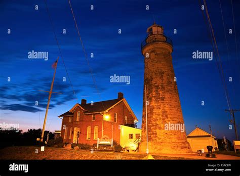 Fairport Harbor Lighthouse In Ohio Stock Photo Alamy