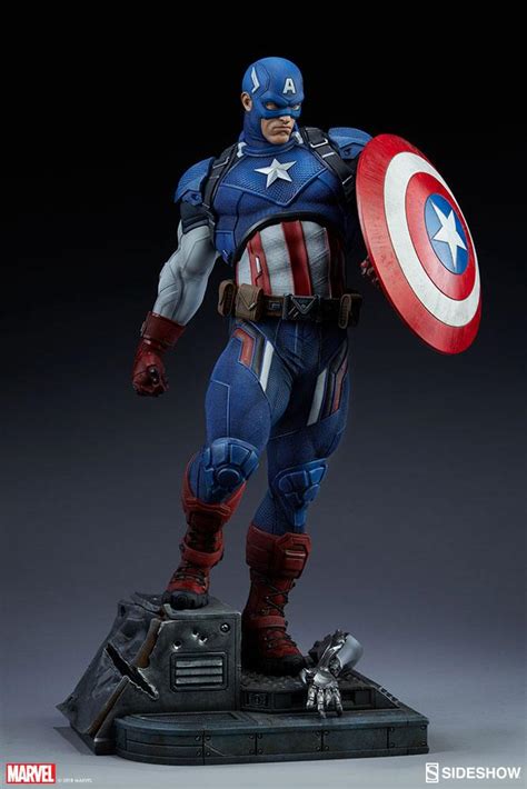 Marvel Captain America Premium Format Figure By Sideshow Collectibles