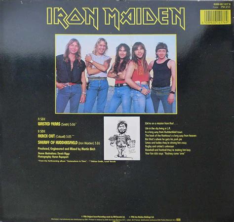 IRON MAIDEN Wasted Years 12" Maxi-Single NWOBHM British Heavy Metal ...