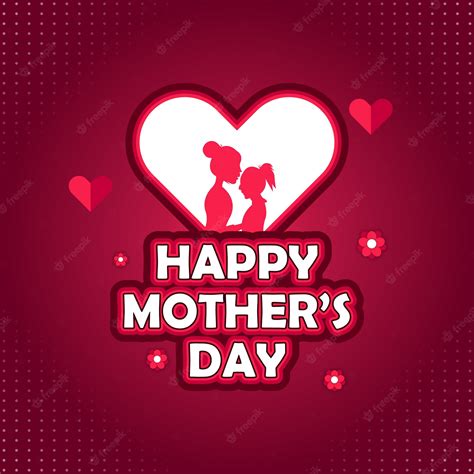 Premium Vector Mothers Day Card Poster And Social Media Post Design For Celebrating Mothers