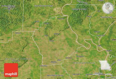 Satellite Map Of Scott County