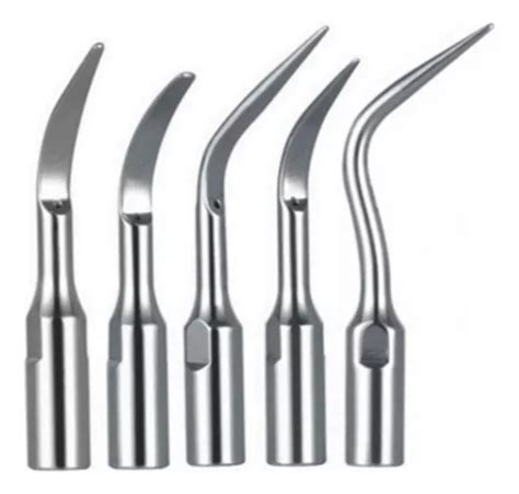 Ponta De Ultrassom Odontologico - 5 Pontas Diversas Para Ultrassom Dentemed (rosca Interna) | Frete grátis