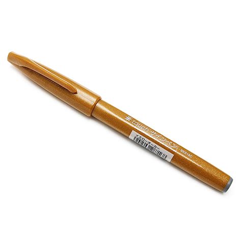 Pentel Fude Touch Brush Sign Pen Yellow Orche