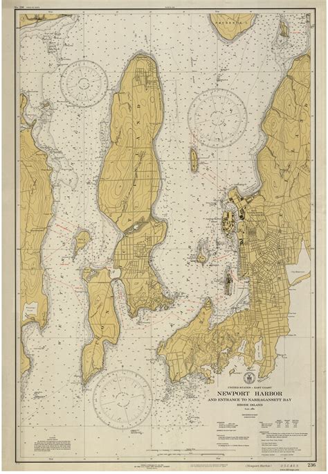 Historical Nautical Charts of Rhode Island