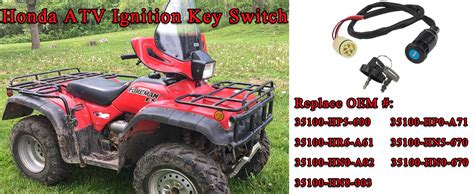 Amazon Ignition Switch Key Compatible With Honda Atv Trx Trx