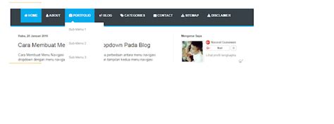 Cara Memasang Menu Navigasi Dropdown Pada Blog Coas Diary