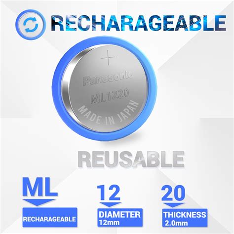 Snapklik.com : LeFix ML1220 Rechargeable CMOS RTC Battery