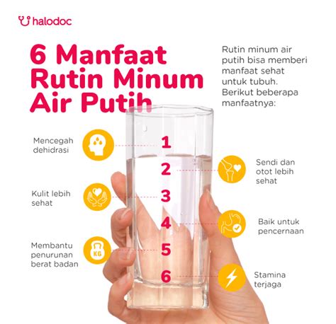 6 Manfaat Rutin Minum Air Putih Untuk Kesehatan