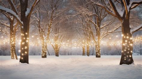 Winter Holiday Lights Background Stock Image - Image of cozy, seasonal ...