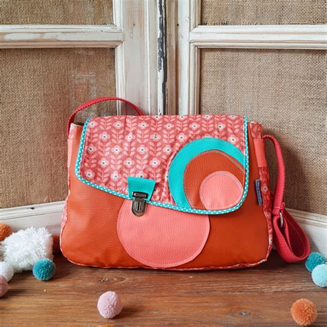 Sac Galipette Terra Cotta Et Turquoise Poulette Et Ses P Tits Pois