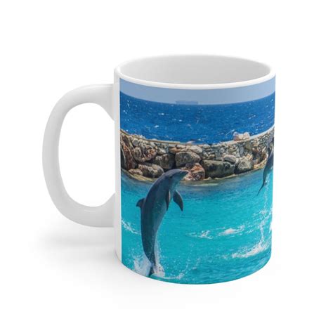 Dolphin Gift Dolphin Mug Dolphin Coffee Cup 11 Oz Etsy