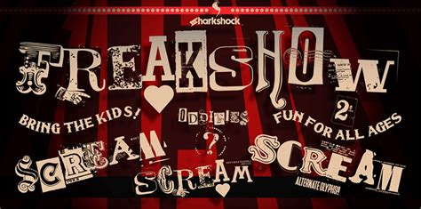 Freakshow Font By Sharkshock Fontspace