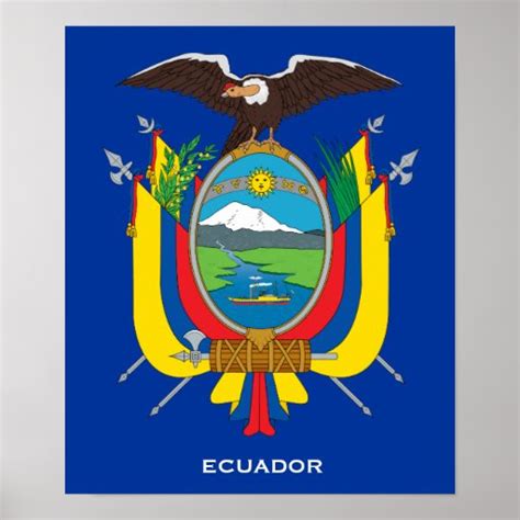 ECUADOR* Coat of Arms Poster | Zazzle