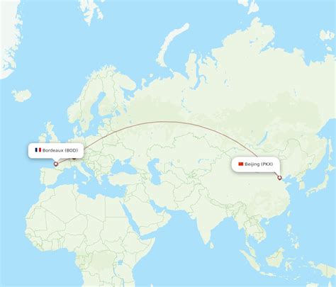 All Flight Routes From Bordeaux To Beijing Bod To Pkx Flight Routes