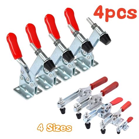 Pcs Set Hold Down Red Toggle Clamp Heavy Duty Quick Release Tool