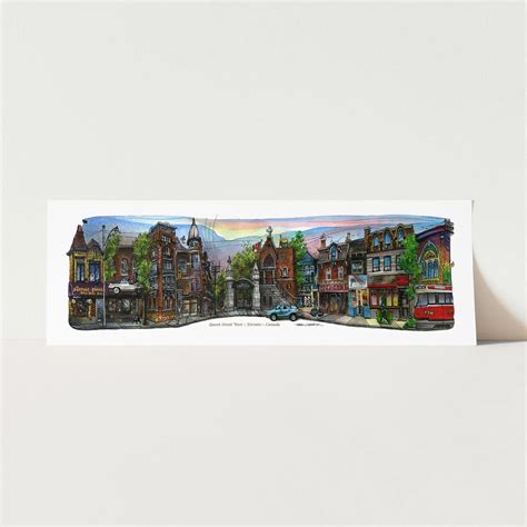 Queen West Trinity Bellwoods Toronto Poster - Totally Toronto Art Inc.