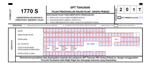 Form Spt 1770 Excel Terbaru