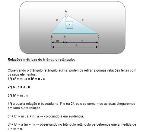 Relacoes No Triangulo Retangulo