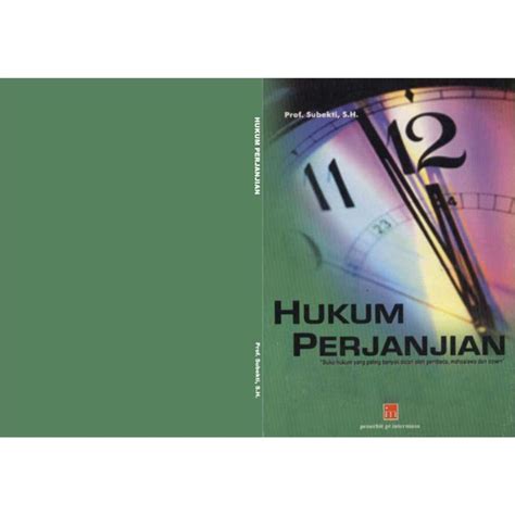 Jual Hukum Perjanjian Subekti Shopee Indonesia