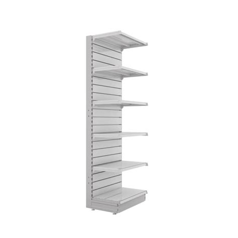 S Mart 600L X 2100H Single Sided Gondola Shelving Bay With Slatwall