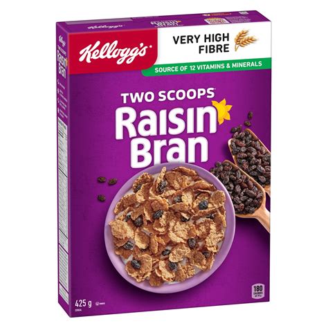 Kelloggs Two Scoops Raisin Bran Cereal Kelloggs Canada