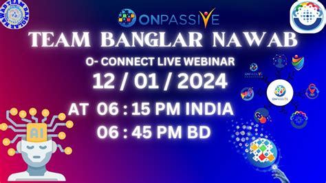 Onpassive Team Banglar Nawab Bengali Webinar Globally Updates