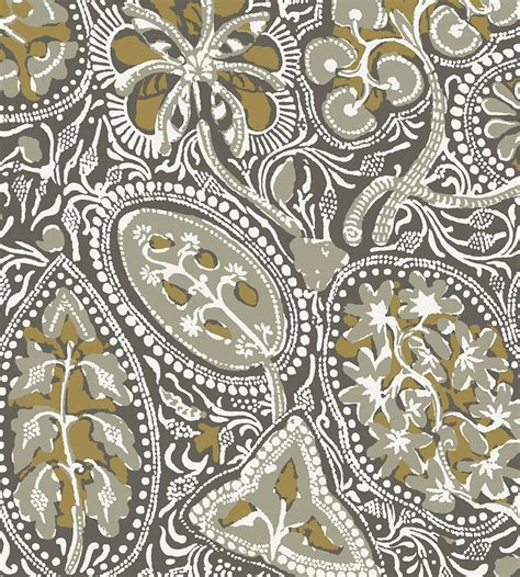 Cochin Grey Wallpaper From The Trade Routes Collection By Thibaut