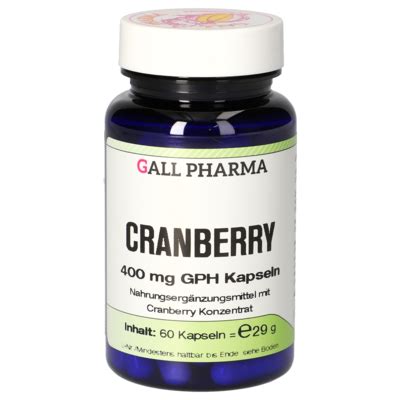 D Mannose Cranberry Gph Pulver Gall Pharma Gmbh Online Shop