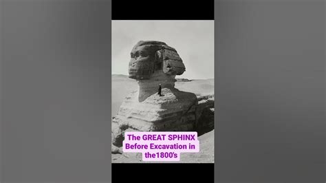 Rare Photos Of The Great Sphinx Before It Was Excavated In The 1800s 📜