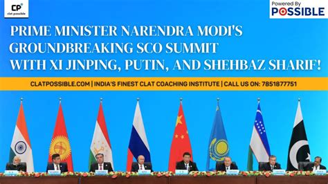 Prime Minister Narendra Modis Groundbreaking Sco Summit With Xi Jinping Putin And Shehbaz