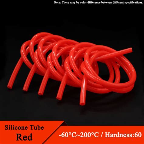 1 5 10m Food Grade Red Silicone Rubber Hose Id 0 5 1 2 3 4 5 6 7 8 9 10