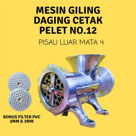 Jual Mesin Cetak Pelet No12 Pisau Mata 4 Dengan Pulley Alat Pembuat