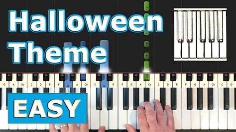 Halloween Theme Easy Piano Tutorial Sheet Music Synthesia Youtube