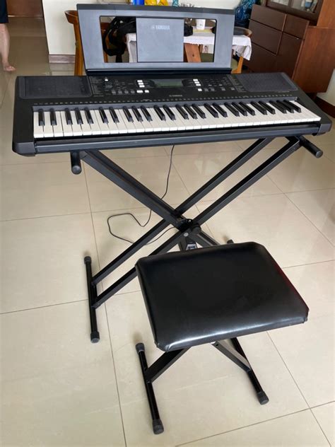 Yamaha Portable Electronic Keyboard Psr E Set With Keys Audio