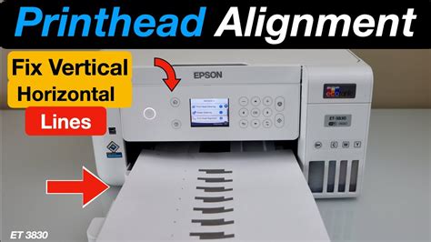 Epson ET 3830 Printhead Alignment Fix Vertical Horizontal Lines