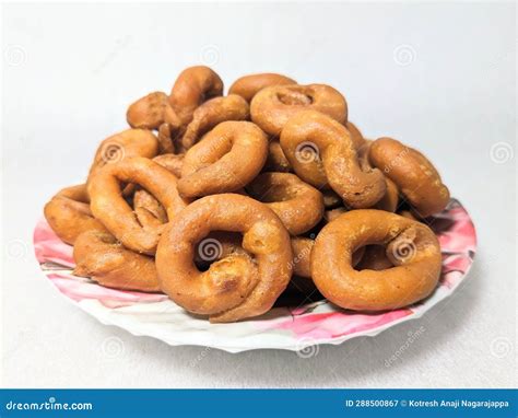 South Indian Traditional Snack Item Kodubale Or Chegodilu Or Ring