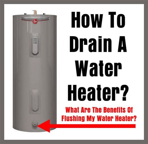 How To Drain A Water Heater